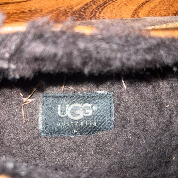 Ugg Australia Byron Cappuccino Dark Brown Suede Slippers 5102 Men’s 11 - Picture 5 of 10